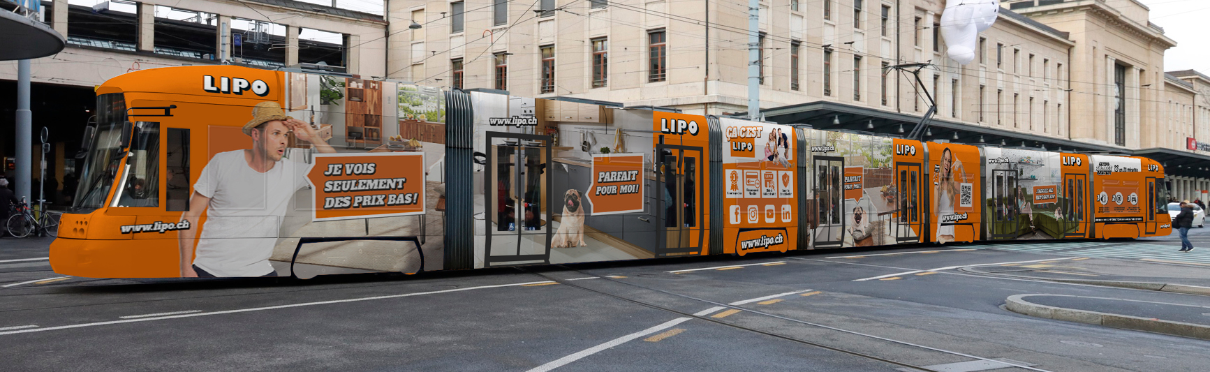 LIPO-Tram (Cityrunner) in Genf
